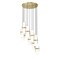 Z-Lite Cayden Chandelier, 11-Light, 24 In.W x 16.75 In.H, Modern Gold/Clear + Etched Opal 1946P-11R-MGLD - alternate 1